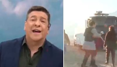 “¡Hablan puras tonteras!” y “¡No se puede hablar contigo!”: Tenso momento en matinal de CHV durante allanamiento a una toma