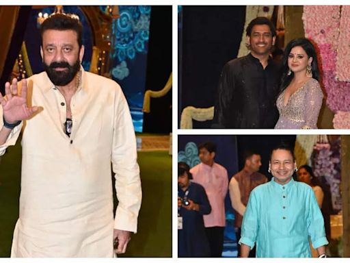 Anant Ambani-Radhika Merchant's wedding: Sanjay Dutt, Kailash Kher, Shanaya Kapoor, Mahendra Singh Dhoni...