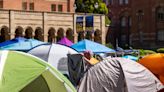 Pro-Israel group holds counterdemonstration on UCLA campus near pro-Palestine encampment