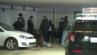 Multiple people arrested inside UCLA parking garage