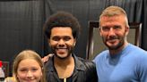 David Beckham and Daughter Harper Sing Along at The Weeknd Concert: 'Embarrassing Dad Moment'