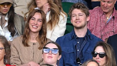Joe Alwyn joins Alexa Chung at Wimbledon as the duo toast with coffees