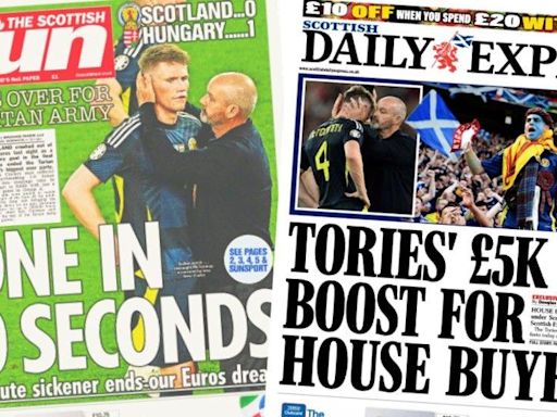 Scotland's papers: Euro dream 'gone in 60 seconds' and election pledges