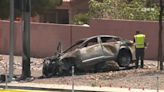 Locals save three kids from burning car in heroic act following fiery crash