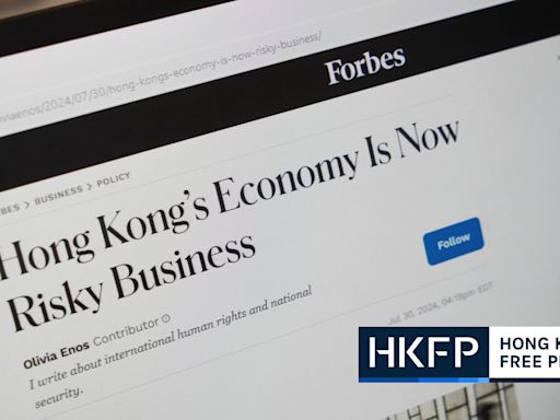 Forbes op-ed saying security laws made Hong Kong ‘riskier place to do business’ rejected by gov’t as ‘misleading’