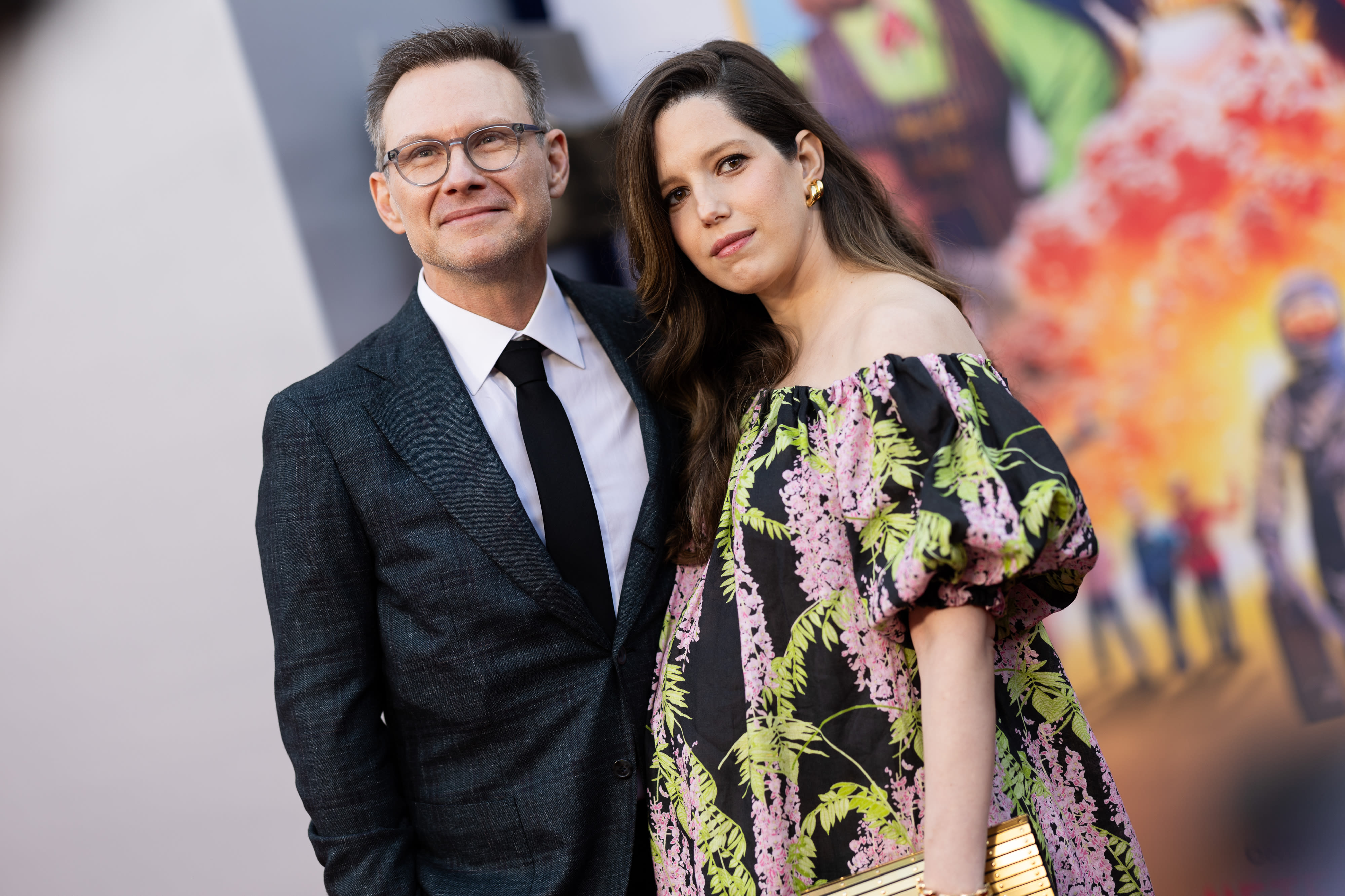 Christian Slater Reveals He Is Expecting Baby No. 2 With Wife Brittany Lopez at Red Carpet Premiere