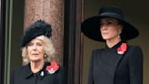Camilla stands with Kate Middleton for Remembrance Sunday