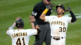 Marcano's first slam, Ortiz's first win power Pirates past Rangers 6-4