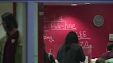 Protest inside Student Union Building at University of New Mexico