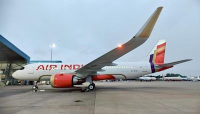 Air India’s first Airbus aircraft with new livery lands in Delhi