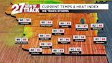 Heat takes a back seat to storm chances