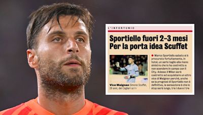 GdS: Sportiello could miss three months due to severe cut – Milan identify cover