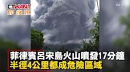 CTWANT 國際新聞 / 菲律賓呂宋島火山噴發17分鐘 半徑4公里都成危險區域