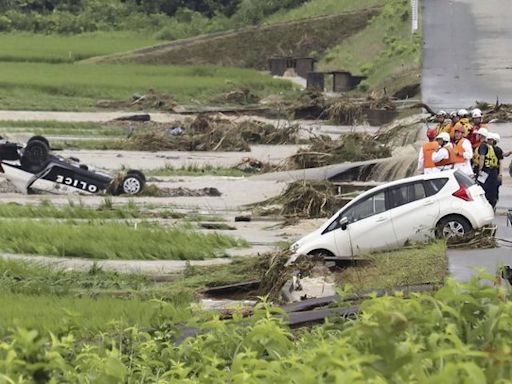 Heavy rain in northern Japan triggers floods and landslides, forcing hundreds to take shelter