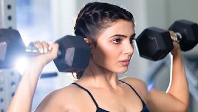 Samantha Ruth Prabhu focuses on strength training amid myositis diagnosis; lifts 42 KGS heavyweight at gym