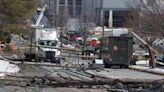 Busy Stoneham road still closed after tractor-trailer snagged wire, tore down 7 utility poles