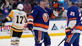 Holmstrom scores go-ahead goal in Isles' win over Penguins. Sorokin stops Crosby's late penalty shot