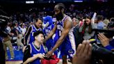 Sixers star James Harden visits with Michigan State shooting victim John Hao in playoff win
