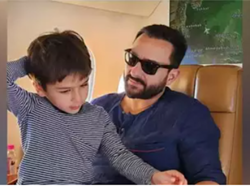 Saif Ali Khan and son Taimur indulge in a game of cricket: video inside | Hindi Movie News - Times of India