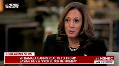 Harris Speaks for American Women in Dismissing Trump’s Promise to ‘Protect’ Them