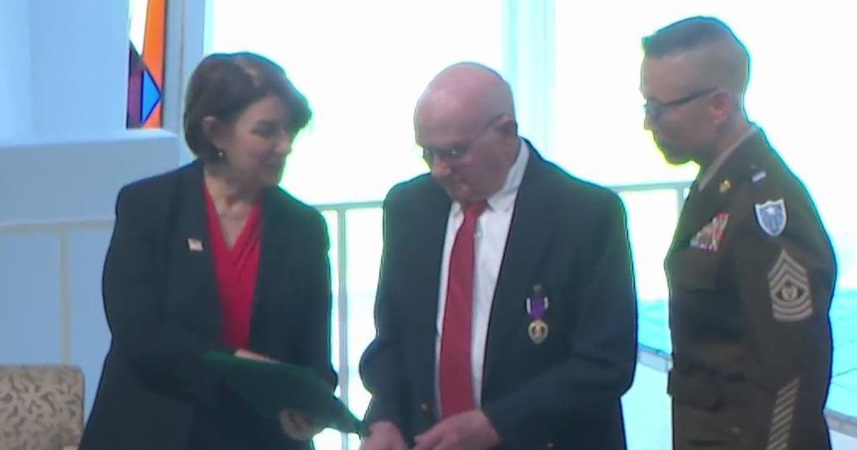 96-year-old Army Veteran wounded in Korean War awarded the Purple Heart
