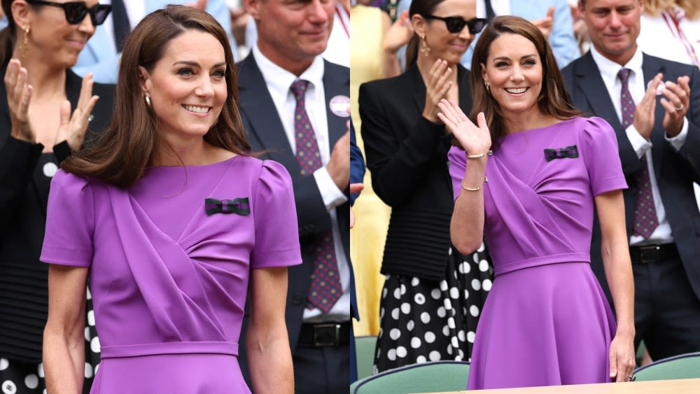 Kate Middleton’s Purple Dress at Wimbledon Generates $4.8 Million in Media Exposure for British Brand Safiyaa