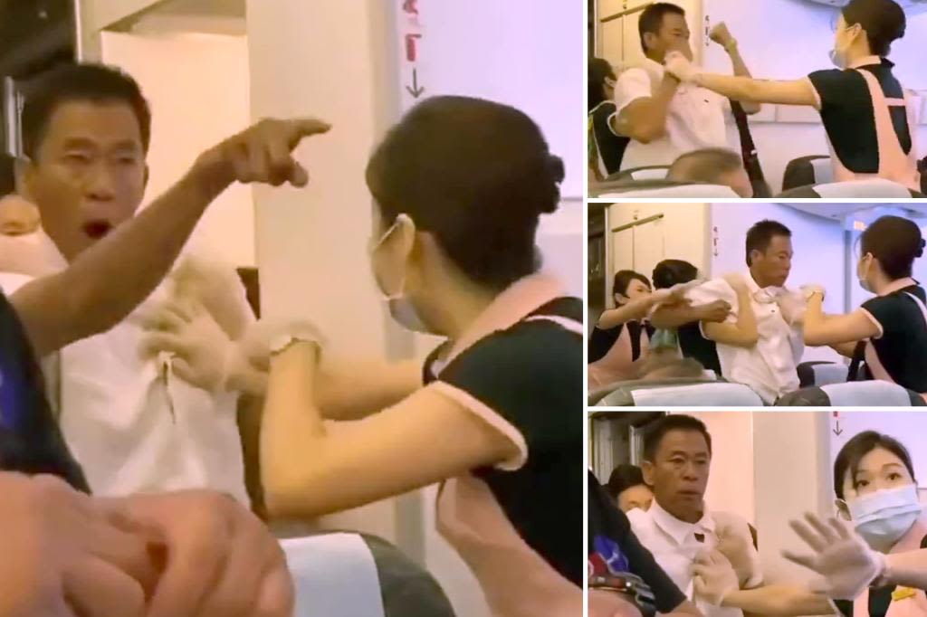 Passengers erupt in chaotic mid-flight brawl after one attempted to steal the other’s seat