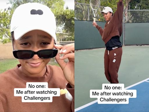 Naomi Osaka imitates Zendaya’s character in Challengers: ‘Me after watching’