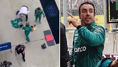 Watch furious Alonso throw jacket to ground in anger after Hungarian GP blunder