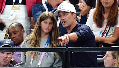 Tom Brady and Daughter Vivian Have Cute Family Day Watching Simone Biles at Paris Olympics