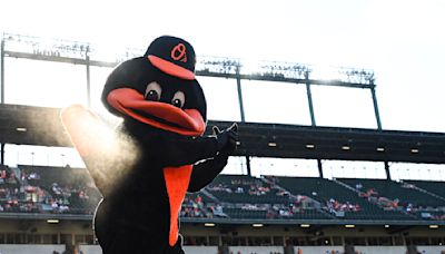 Orioles fan vies for MLB catch of the year with drink, phone, baby stroller in tow