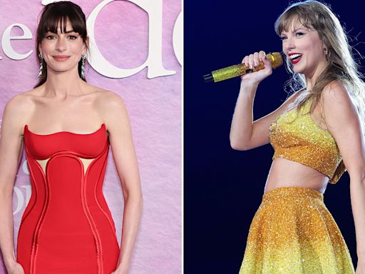 Anne Hathaway dances up a storm at Taylor Swift's show in Germany
