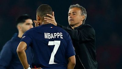 Paris Saint-Germain coach Luis Enrique hails Kylian Mbappe as 'a club legend'