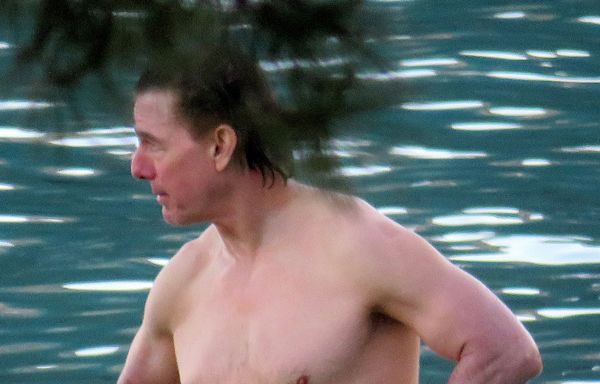 Tom Cruise Spotted Shirtless While Sailing in Mallorca With Director