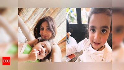 "Thank you for choosing me": Shilpa Shetty shares adorable video of her baby girl Samisha on Daughter's Day | - Times of India