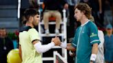 Tennis-Flawless Rublev knocks out champion Alcaraz to move into Madrid semis
