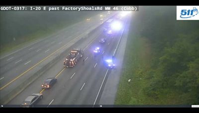 Driver killed after crash that shut down I-20 EB in Cobb Count for hours