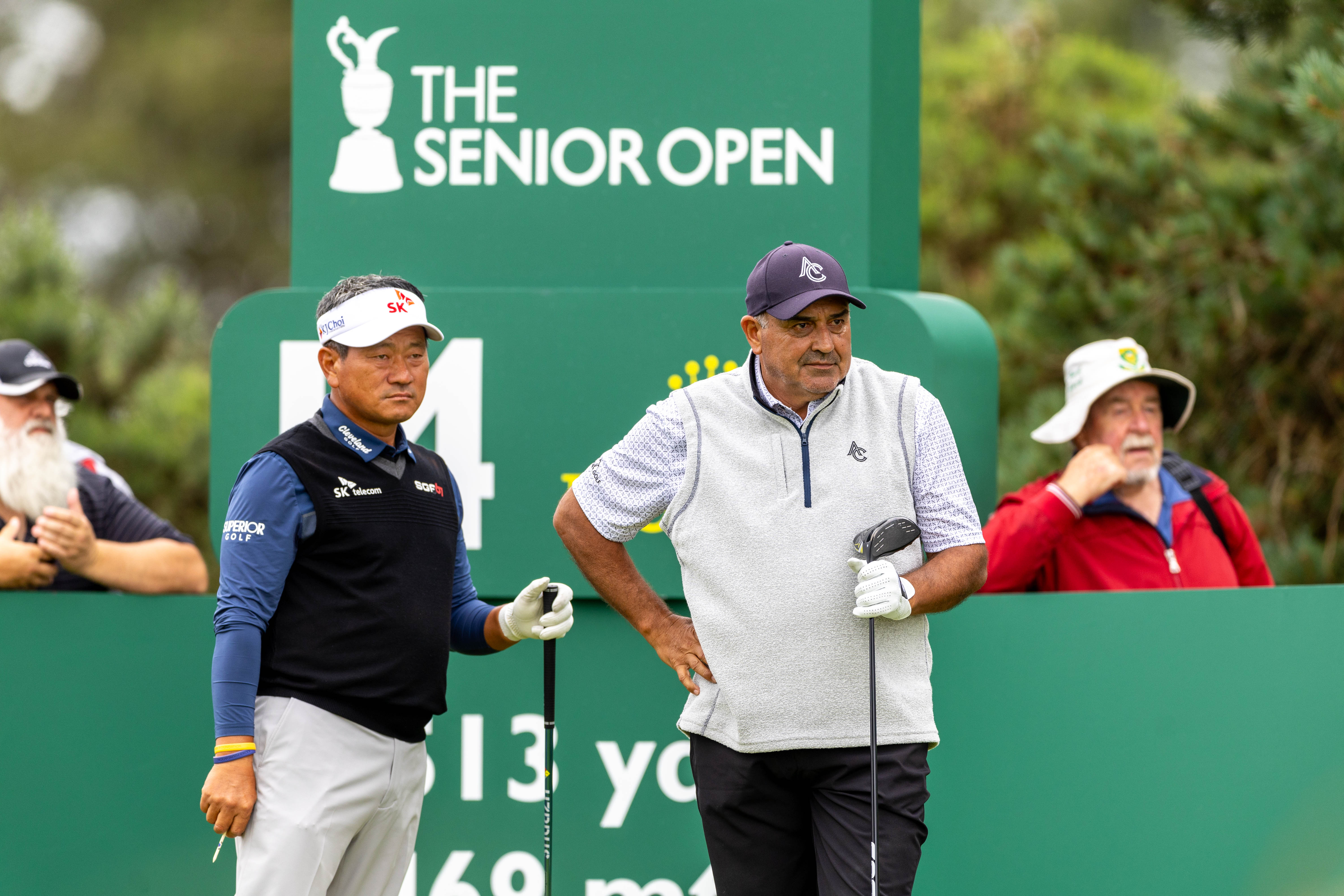 KJ Choi leads Senior British Open, Angel Cabrera is five shots back after 36 holes at Carnoustie