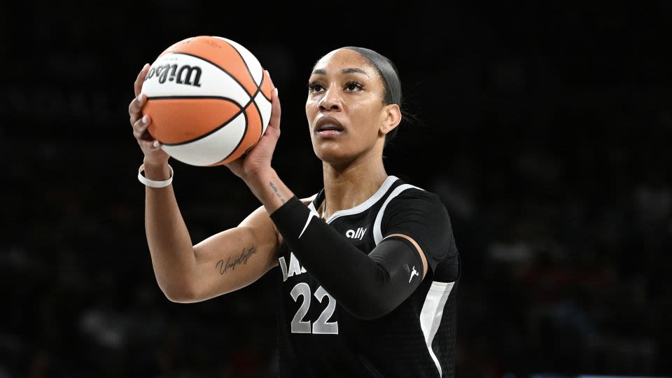 ‘A special moment’: A’ja Wilson becomes Las Vegas Aces all-time leading scorer in win over Dallas Wings