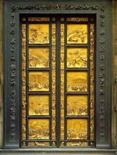 Puerta del Paraíso de la catedral de Florencia por Lorenzo Ghiberti, s ...