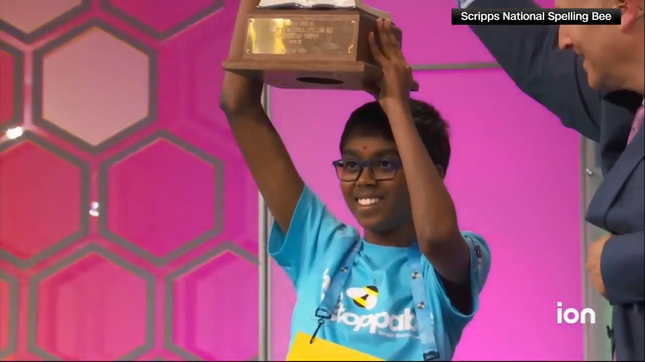 ...Soma wins 96th Scripps National Spelling Bee after competition’s second-ever spell-off - WSVN 7News | Miami News, Weather, Sports | Fort Lauderdale