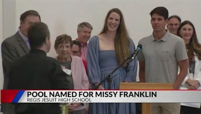Olympian Missy Franklin honored at local high school