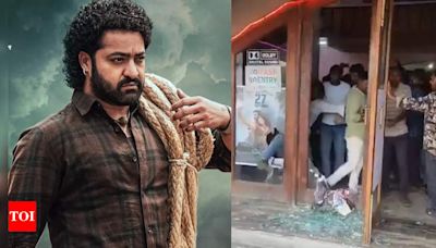 'Devara': Jr.NTR fans destroy a theatre in Telangana after the show cancellation - Times of India