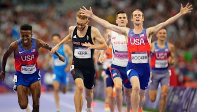 Hocker pulls Olympic shocker in men's 1,500, leaving Kerr and Ingebrigtsen behind