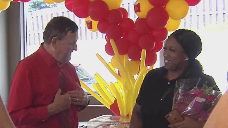 Decatur McDonald’s gives 50th birthday surprise to longtime employee