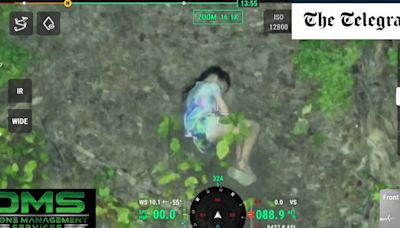 Watch: Sleepwalking girl found huddled under tree by thermal drone