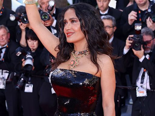 Salma Hayek Is a Sequined Fantasy in Cannes