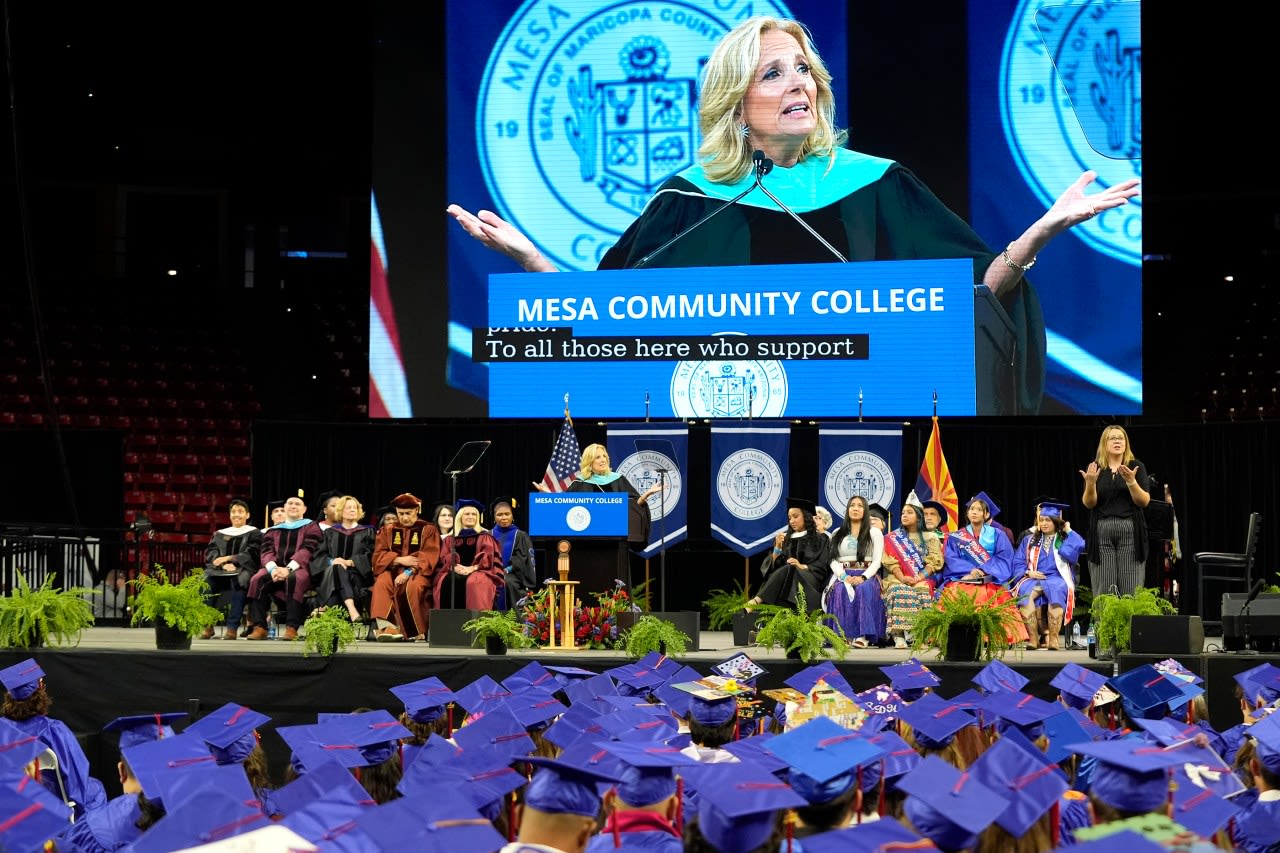 Jill Biden tells Arizona college graduates to tune out people who tell them what they ‘can’t’ do