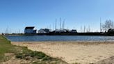 Pretty English beach with natural saltwater pool that's perfect for a heatwave