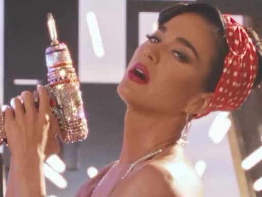 Katy Perry is busty in bedazzled bra as she teases new music video